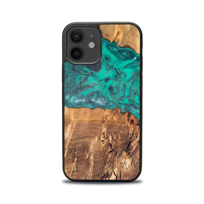 iPhone 12 Handyhülle aus Harz und Holz - Synergy#D111