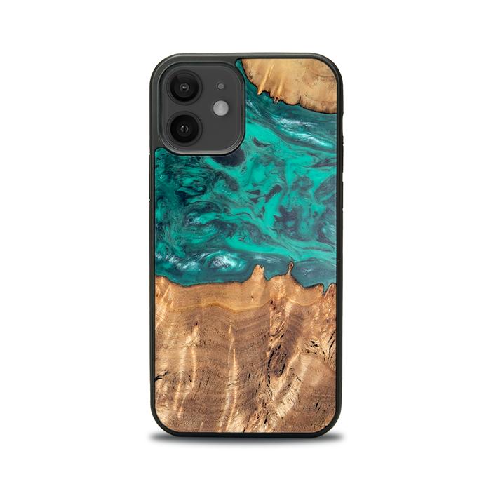 iPhone 12 Handyhülle aus Harz und Holz - Synergy#D112