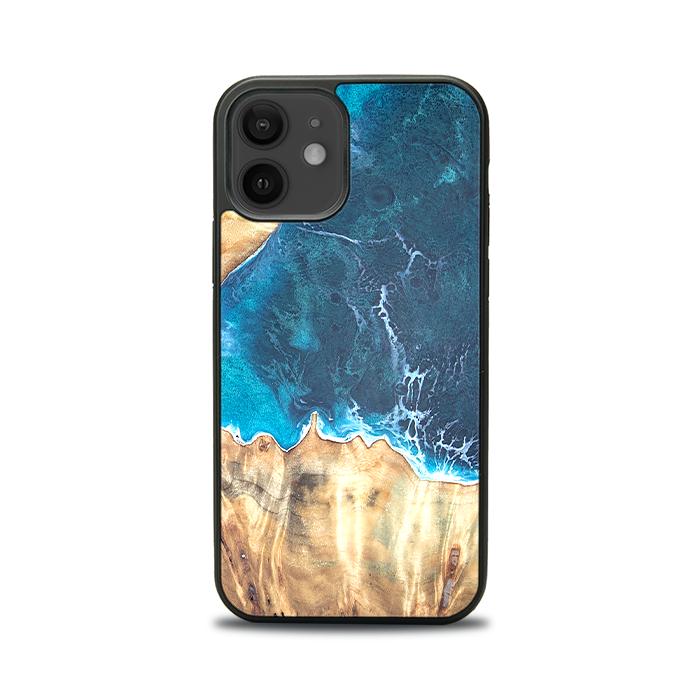 iPhone 12 Handyhülle aus Harz und Holz - Synergy#D116