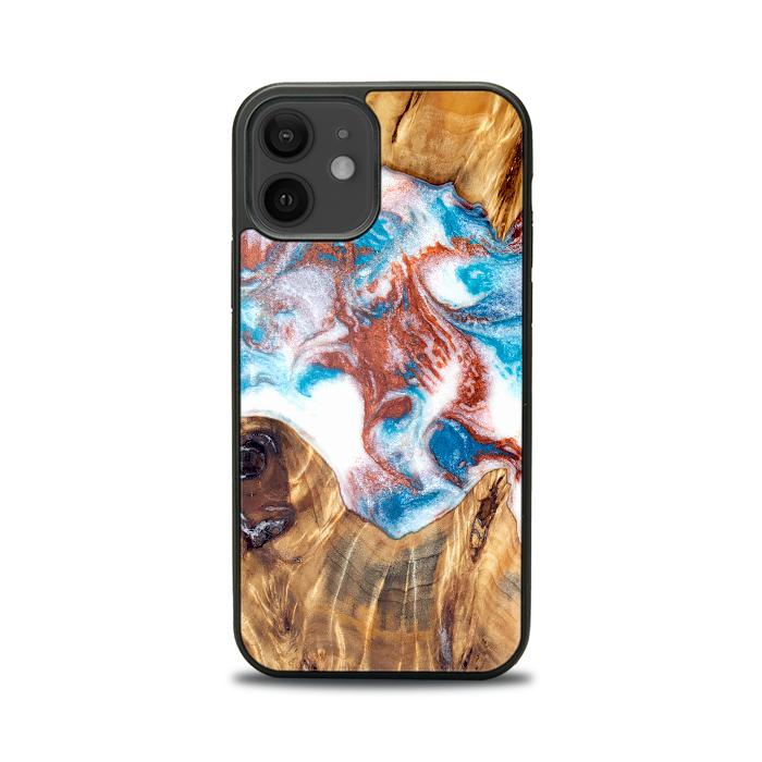 iPhone 12 Handyhülle aus Harz und Holz - Synergy#D125