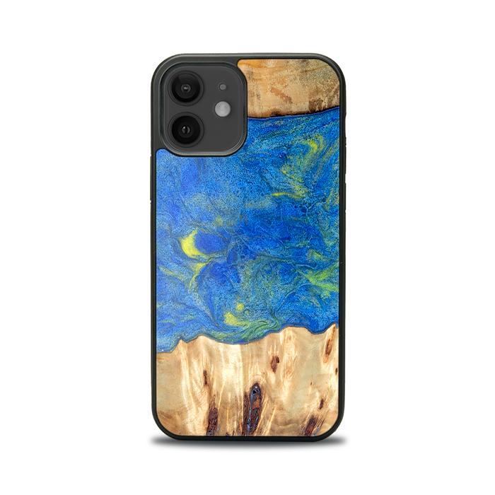 iPhone 12 Handyhülle aus Harz und Holz - Synergy#D131