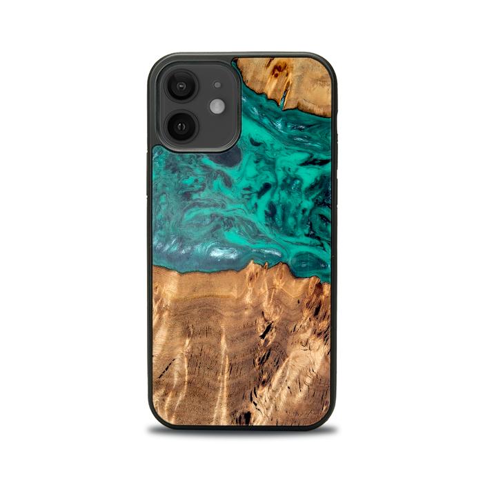 iPhone 12 Handyhülle aus Harz und Holz - Synergy#D133