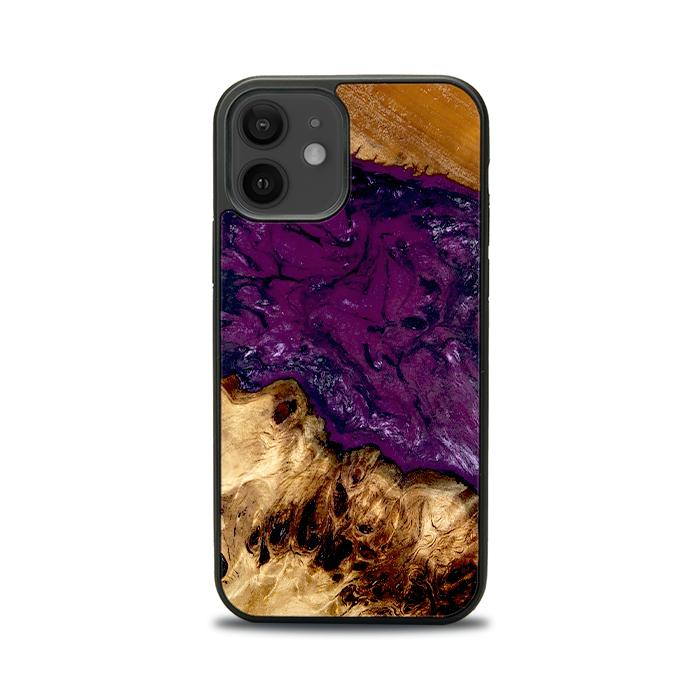 iPhone 12 Handyhülle aus Harz und Holz - Synergy#D134