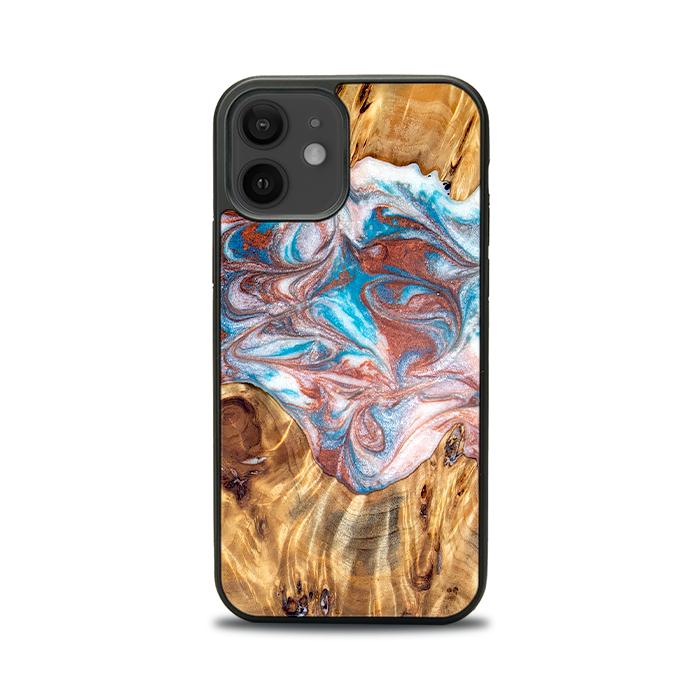 iPhone 12 Handyhülle aus Harz und Holz - Synergy#D138