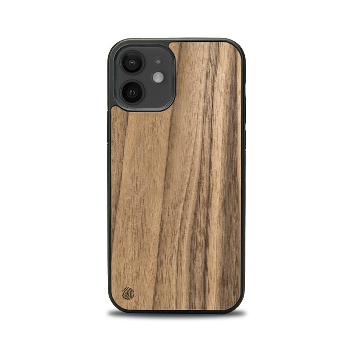 iPhone 12 Handyhülle aus Holz - Nussbaum