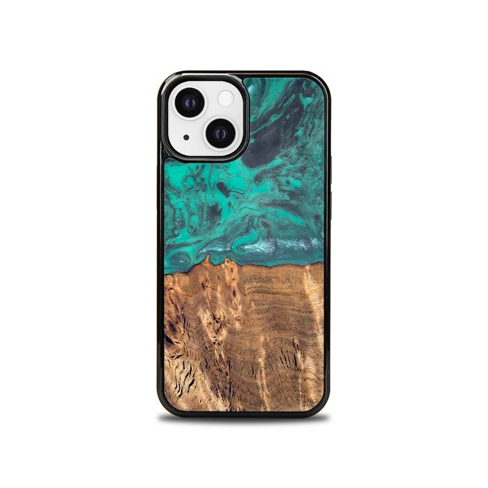 iPhone 13 Mini Handyhülle aus Harz und Holz - Synergy#D108