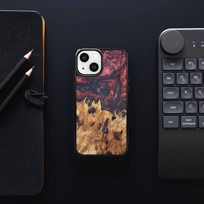 iPhone 13 Mini Handyhülle aus Harz und Holz - Synergy#D118