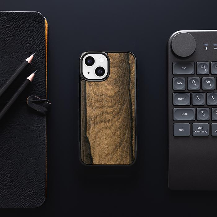 iPhone 13 Mini Handyhülle aus Holz - Ziricote