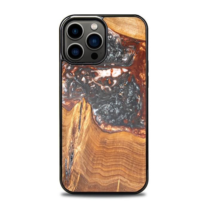 iPhone 13 Pro Max Handyhülle aus Harz und Holz - SYNERGY#B37
