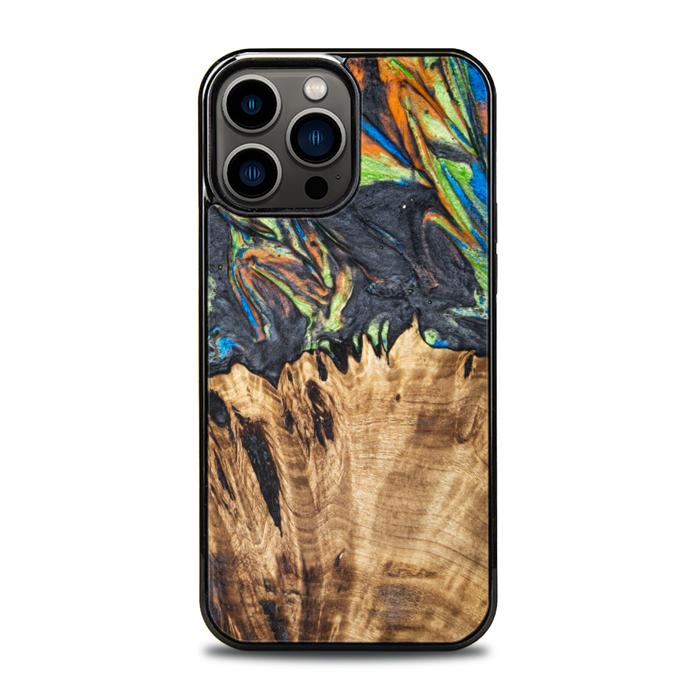 iPhone 13 Pro Max Handyhülle aus Harz und Holz - SYNERGY#C22