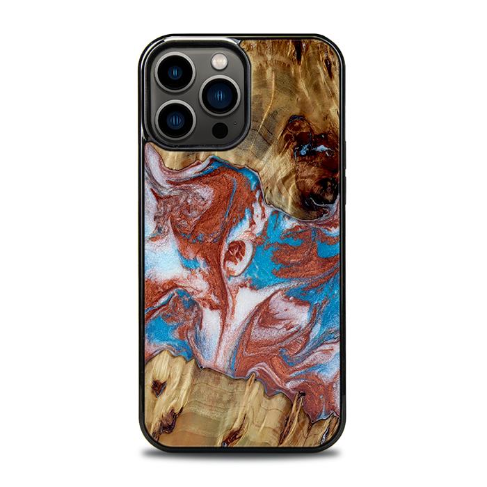 iPhone 13 Pro Max Handyhülle aus Harz und Holz - Synergy#D103