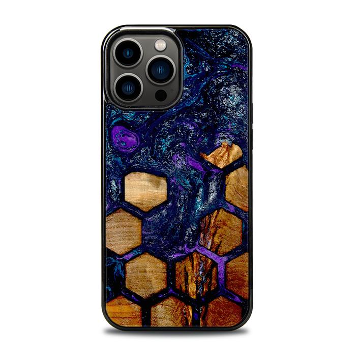 iPhone 13 Pro Max Handyhülle aus Harz und Holz - Synergy#D105