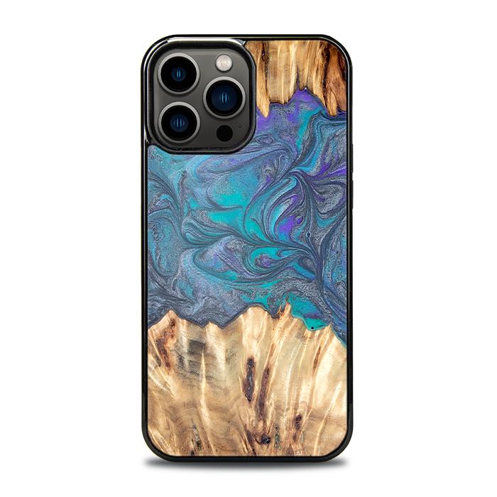iPhone 13 Pro Max Handyhülle aus Harz und Holz - Synergy#D107