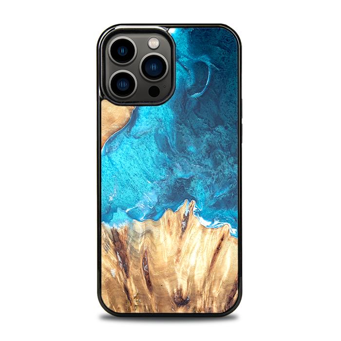 iPhone 13 Pro Max Handyhülle aus Harz und Holz - Synergy#D115