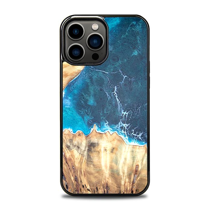 iPhone 13 Pro Max Handyhülle aus Harz und Holz - Synergy#D116