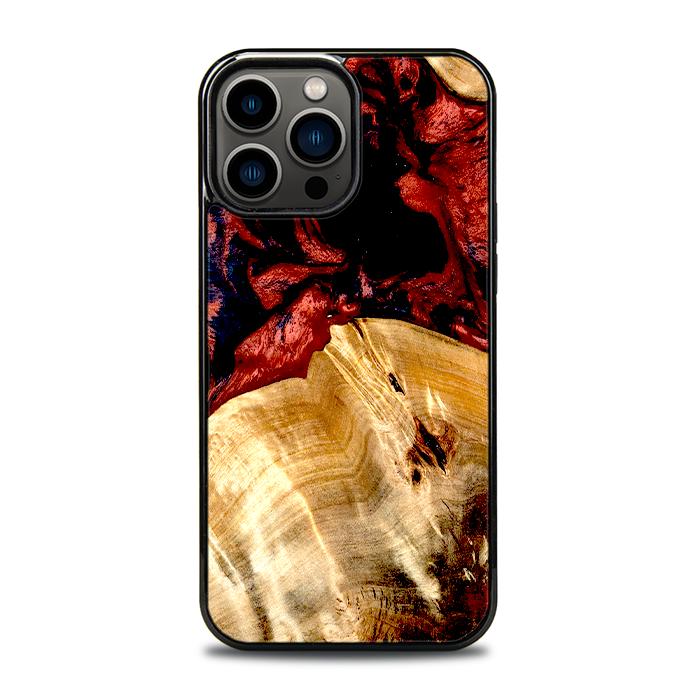 iPhone 13 Pro Max Handyhülle aus Harz und Holz - Synergy#D117
