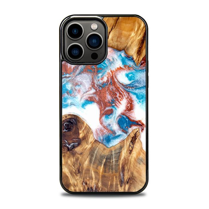 iPhone 13 Pro Max Handyhülle aus Harz und Holz - Synergy#D125