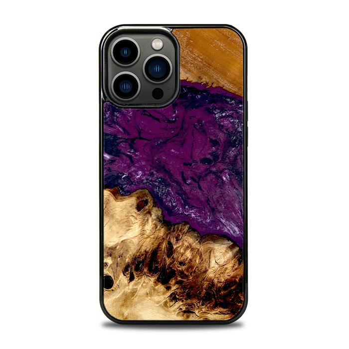 iPhone 13 Pro Max Handyhülle aus Harz und Holz - Synergy#D134