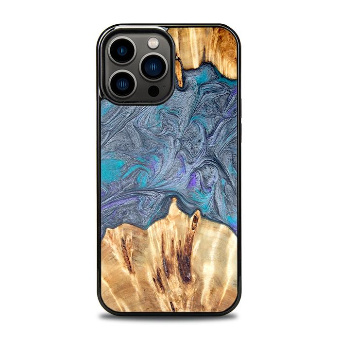 iPhone 13 Pro Max Handyhülle aus Harz und Holz - Synergy#D135