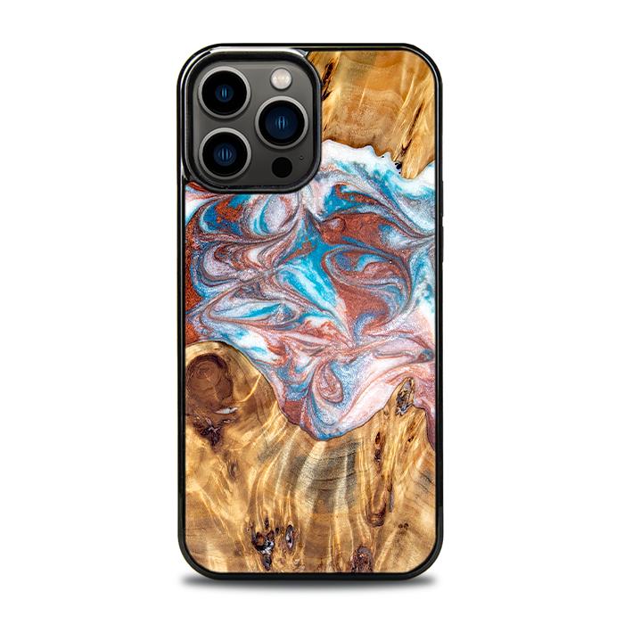 iPhone 13 Pro Max Handyhülle aus Harz und Holz - Synergy#D138