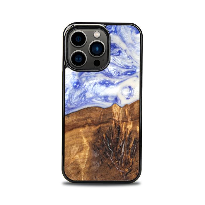 iPhone 13 Pro Handyhülle aus Harz und Holz - SYNERGY#B04