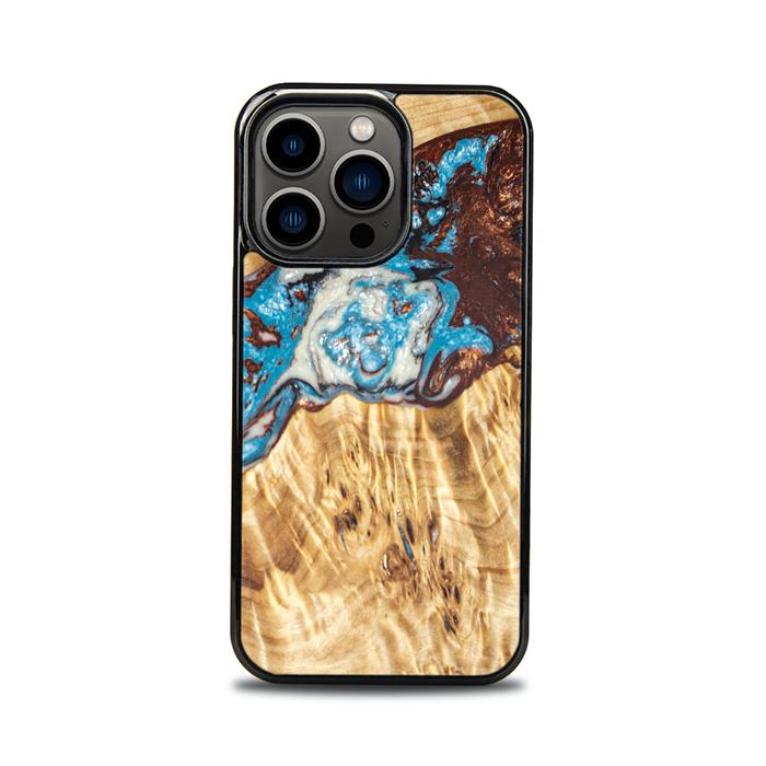 iPhone 13 Pro Handyhülle aus Harz und Holz - SYNERGY#B12