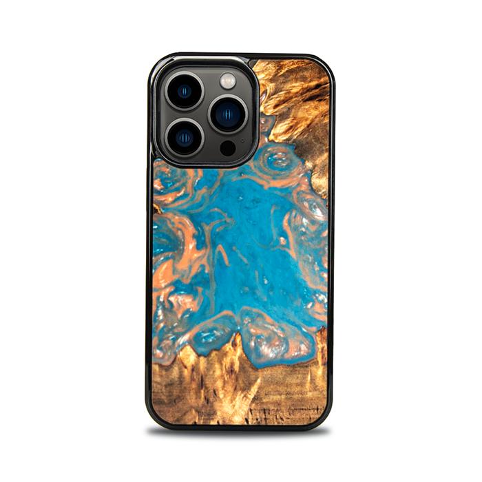 iPhone 13 Pro Handyhülle aus Harz und Holz - SYNERGY#B22