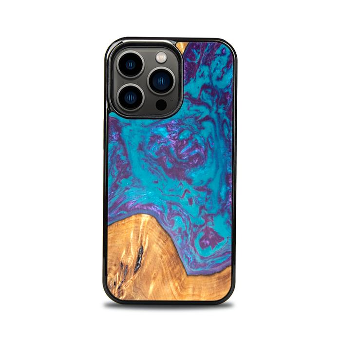 iPhone 13 Pro Handyhülle aus Harz und Holz - SYNERGY#B25