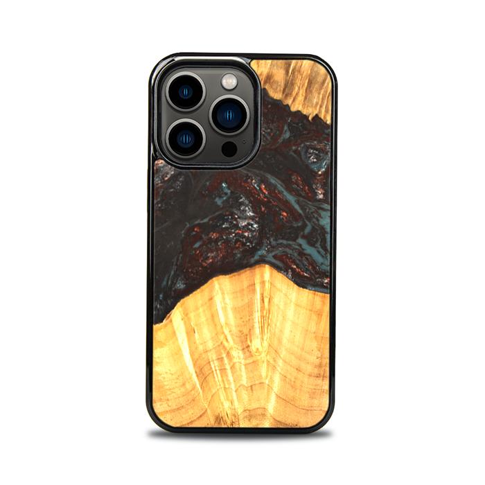 iPhone 13 Pro Handyhülle aus Harz und Holz - SYNERGY#B42