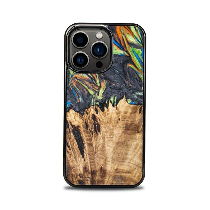 iPhone 13 Pro Handyhülle aus Harz und Holz - SYNERGY#C22