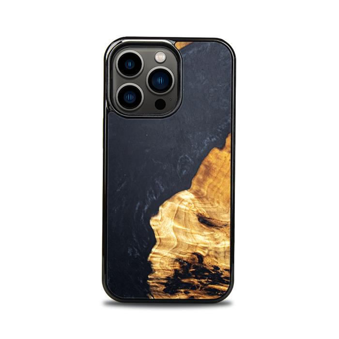 iPhone 13 Pro Handyhülle aus Harz und Holz - Synergy#B18