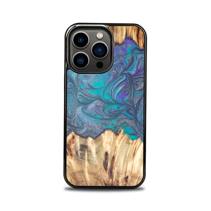 iPhone 13 Pro Handyhülle aus Harz und Holz - Synergy#D107