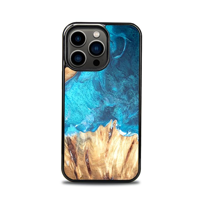 iPhone 13 Pro Handyhülle aus Harz und Holz - Synergy#D115
