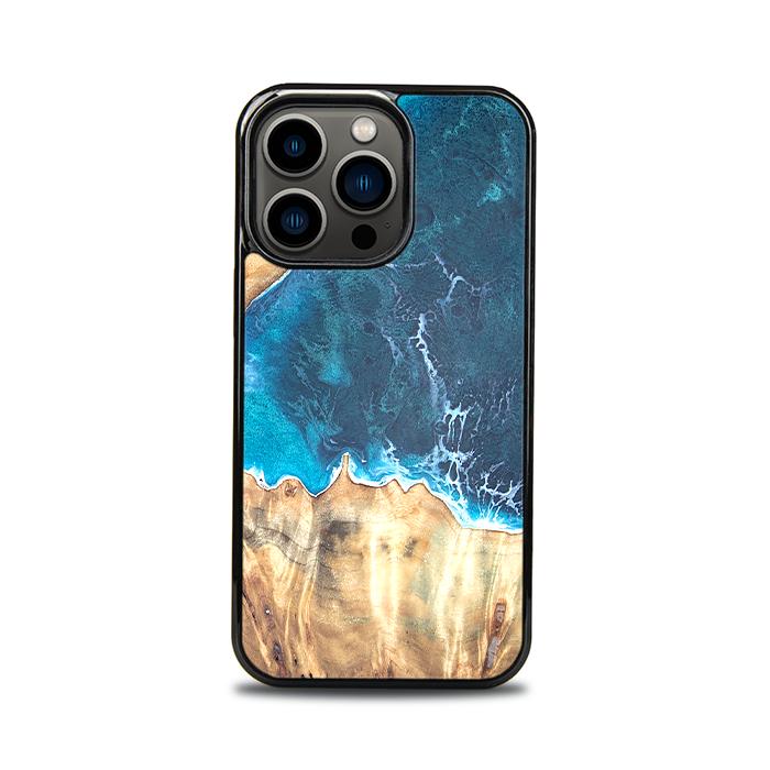 iPhone 13 Pro Handyhülle aus Harz und Holz - Synergy#D116