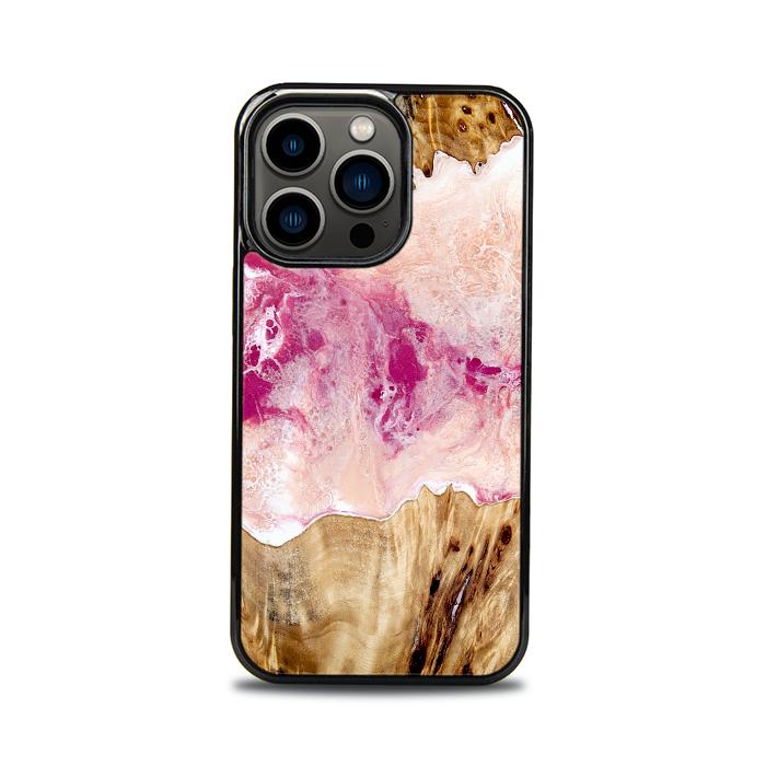 iPhone 13 Pro Handyhülle aus Harz und Holz - Synergy#D119
