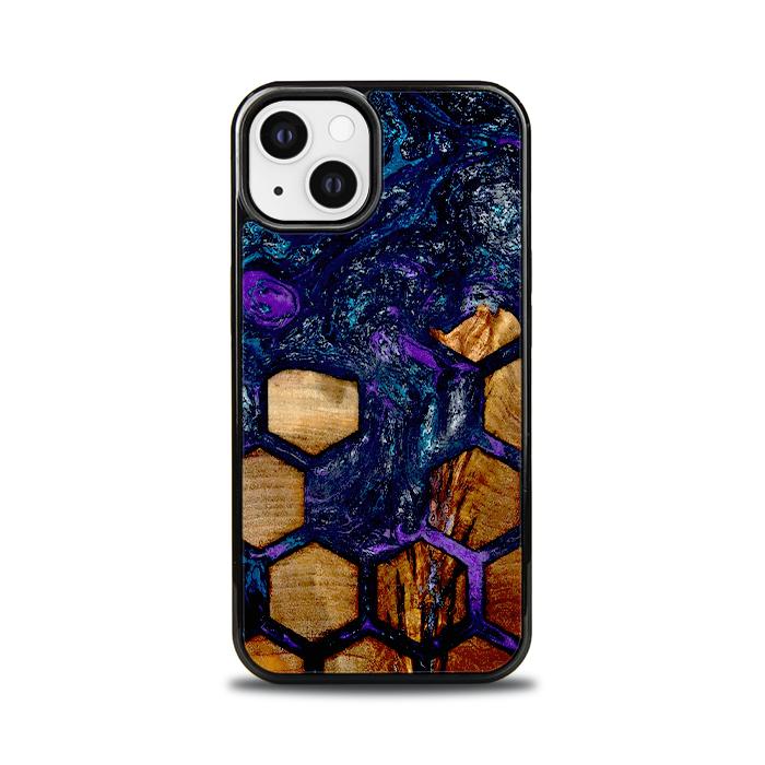 iPhone 13 Handyhülle aus Harz und Holz - Synergy#D105