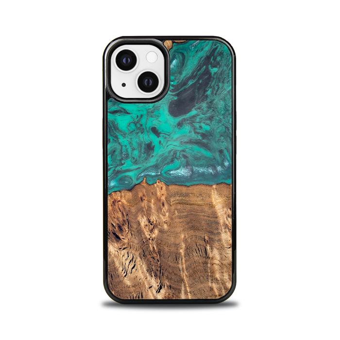 iPhone 13 Handyhülle aus Harz und Holz - Synergy#D108
