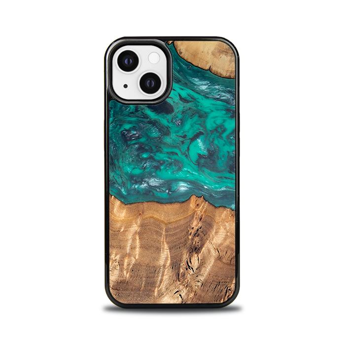 iPhone 13 Handyhülle aus Harz und Holz - Synergy#D109
