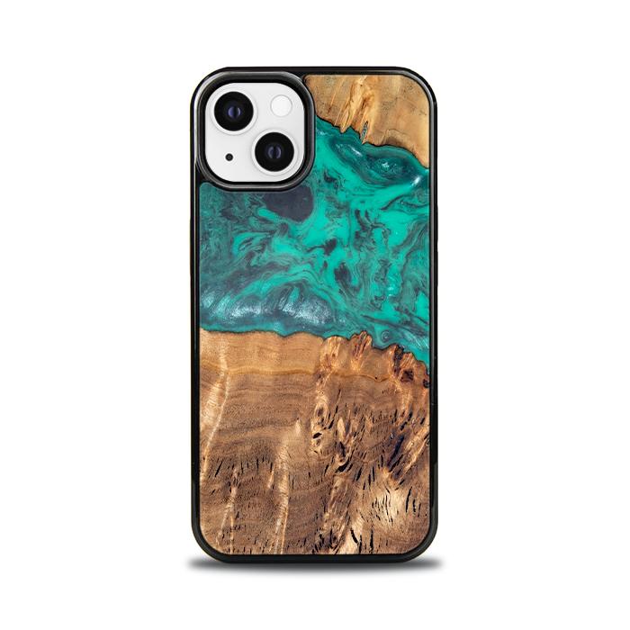 iPhone 13 Handyhülle aus Harz und Holz - Synergy#D111