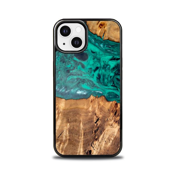 iPhone 13 Handyhülle aus Harz und Holz - Synergy#D133