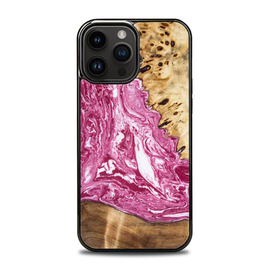 iPhone 14 Pro Max Handyhülle aus Harz und Holz - SYNERGY#129