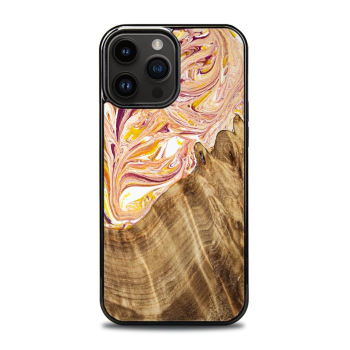 iPhone 14 Pro Max Handyhülle aus Harz und Holz - SYNERGY#C48