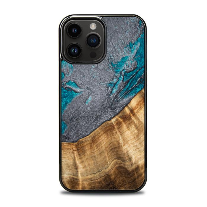 iPhone 14 Pro Max Handyhülle aus Harz und Holz - Synergy#C45
