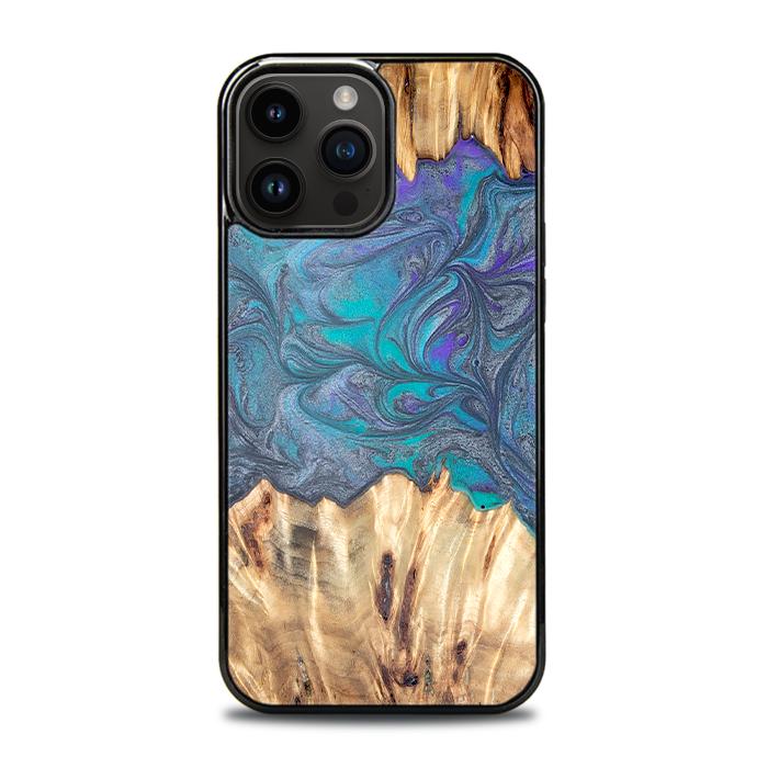 iPhone 14 Pro Max Handyhülle aus Harz und Holz - Synergy#D107