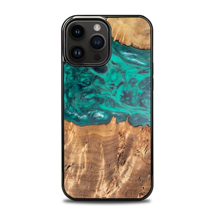 iPhone 14 Pro Max Handyhülle aus Harz und Holz - Synergy#D112