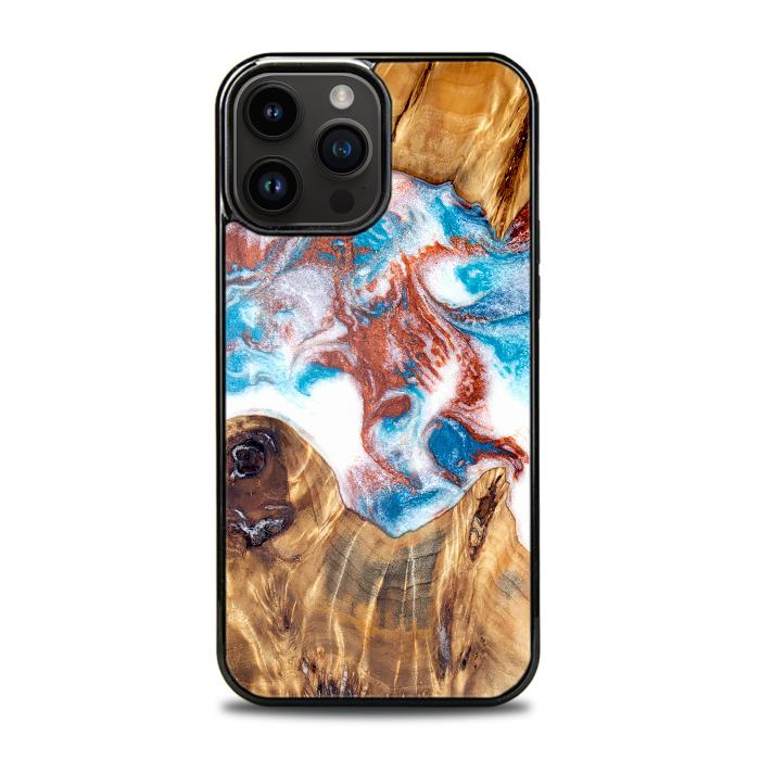 iPhone 14 Pro Max Handyhülle aus Harz und Holz - Synergy#D125