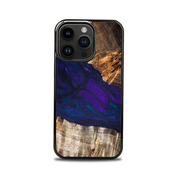 iPhone 14 Pro Handyhülle aus Harz und Holz - SYNERGY#154