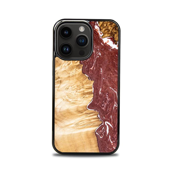 iPhone 14 Pro Handyhülle aus Harz und Holz - SYNERGY#316