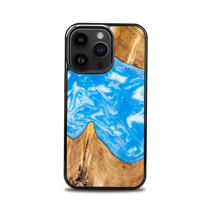 iPhone 14 Pro Handyhülle aus Harz und Holz - SYNERGY#A26