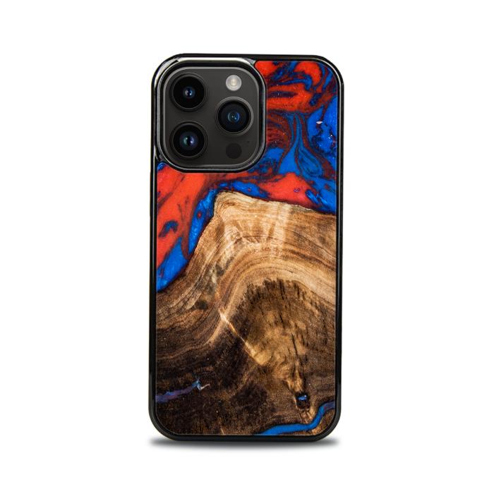 iPhone 14 Pro Handyhülle aus Harz und Holz - SYNERGY#A82
